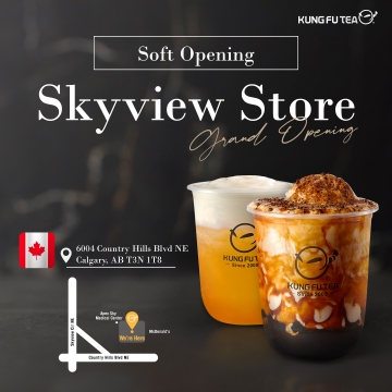 【✨功夫茶加拿大卡加利Skyview Store試營運啦✨】